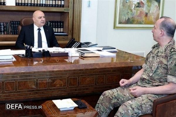 درخواست جوزف عون از فرمانده ارتش لبنان برای مقابله با تجاوزگری رژیم صهیونیستی درخواست جوزف عون از فرمانده ارتش لبنان برای مقابله با تجاوزگری رژیم صهیونیستی