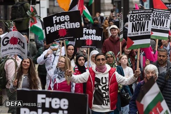 تجمعات لندن در اعتراض به نقض آتشبس غزه تجمعات لندن در اعتراض به نقض آتشبس غزه