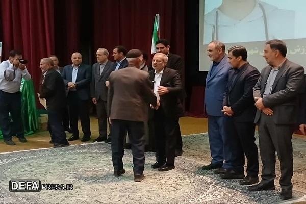  تجلیل از پدر معظم شهیدان سید «اسدالله موسوی» و «محمد ذوالقدر» در شهرستان خدابنده