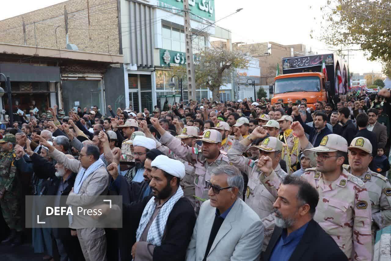 میزبانی از شهید گمنام از تایباد+ فیلم و عکس