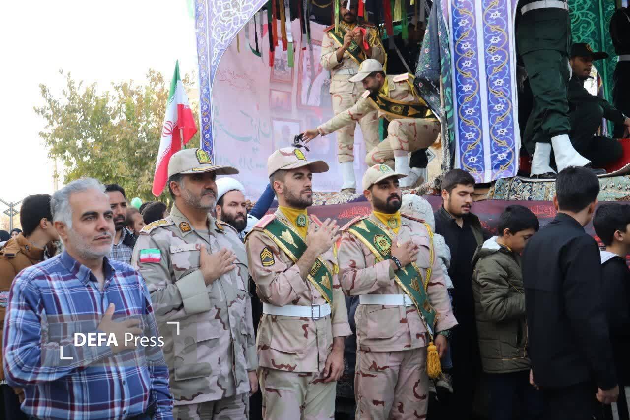 میزبانی از شهید گمنام از تایباد+ فیلم و عکس