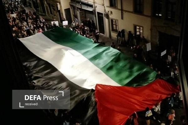 تظاهرات هزاران ایتالیایی در حمایت از فلسطین
