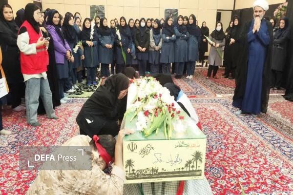 حضور پیکر مطهر شهید گمنام در جمعیت هلالاحمر قزوین حضور پیکر مطهر شهید گمنام در جمعیت هلالاحمر قزوین