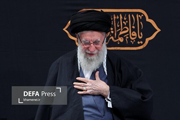 دومین شب مراسم عزاداری شهادت حضرت فاطمه(س) با حضور رهبر انقلاب