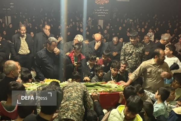 شهر صالح‌آباد با حضور شهید گمنام غرق در عطر شهادت شد + تصاویر