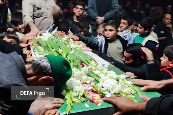 شهر صالح‌آباد با حضور شهید گمنام غرق در عطر شهادت شد + تصاویر