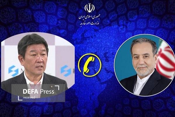 گفت‌وگوی تلفنی وزرای امور خارجه ایران و ژاپن در مورد تحولات دوجانبه