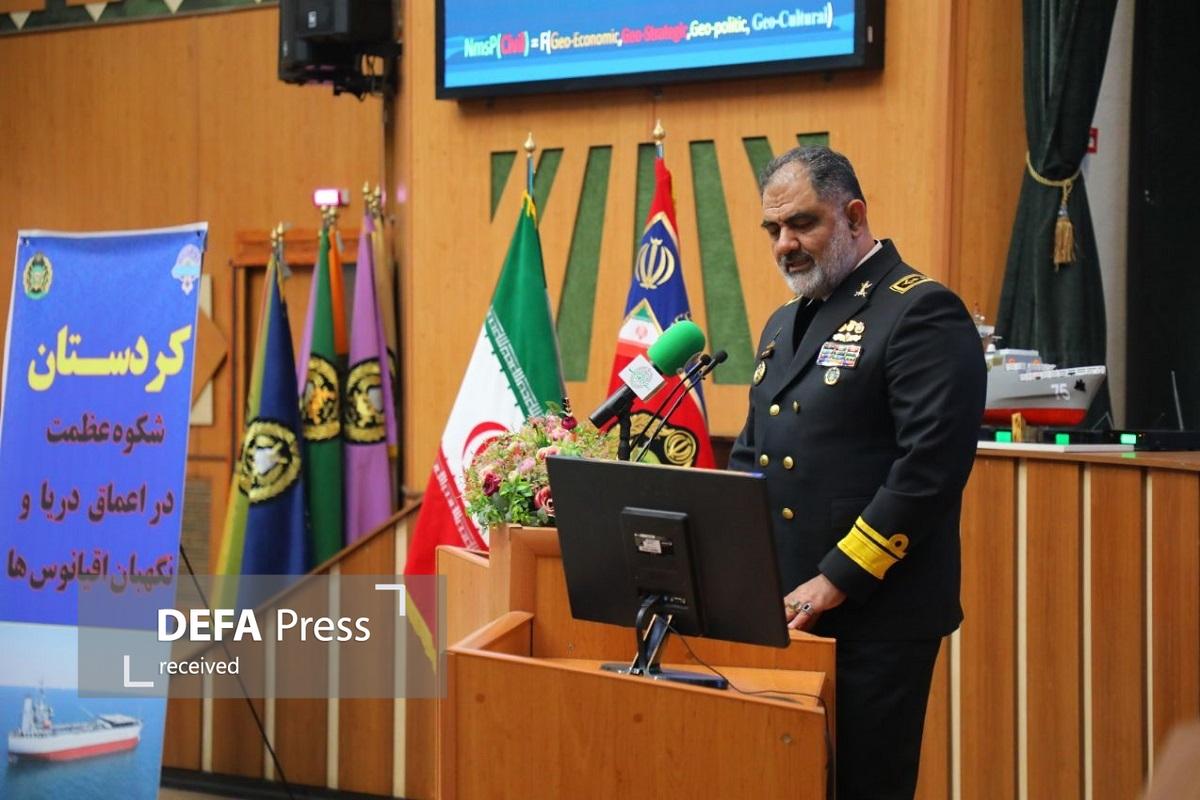 دریادار ایرانی: نیروی دریایی ارتش بازوی عملیاتی و محوری قدرت دریایی کشور است