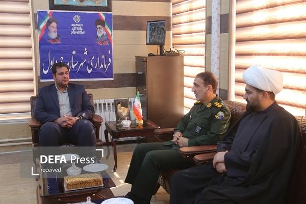 دیدار مدیر کل حفظ آثار و نشر ارزش های دفاع مقدس و مقاومت استان ایلام با فرماندار چرداول