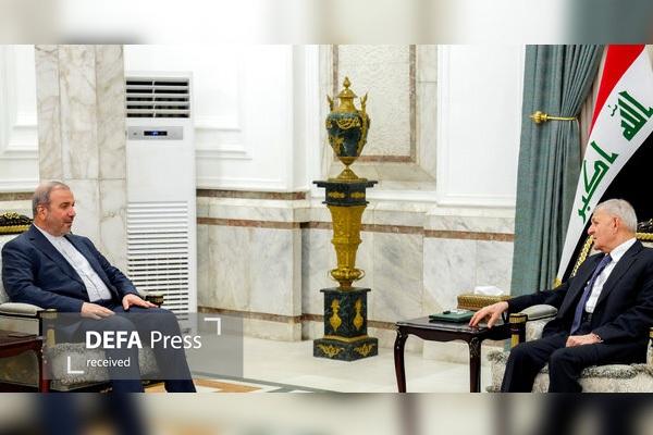 تأکید رئیسجمهور عراق بر گسترش افق همکاری با ایران تأکید رئیسجمهور عراق بر گسترش افق همکاری با ایران