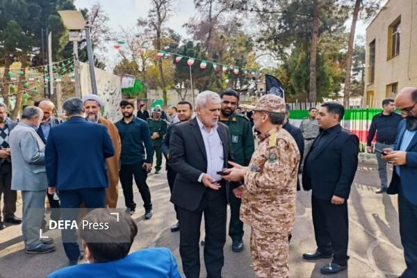 بدرقه و تدفین شهید گمنام ۲۴ ساله عملیات والفجر ۱ در محوطه شهرداری قزوین