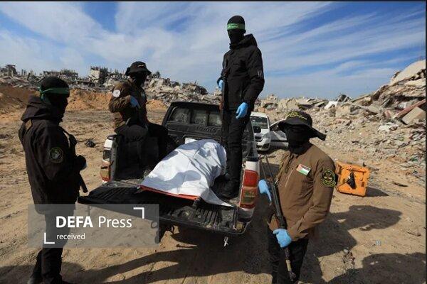 مقاومت فلسطین جسد یک اسیر صهیونیست را تحویل داد مقاومت فلسطین جسد یک اسیر صهیونیست را تحویل داد