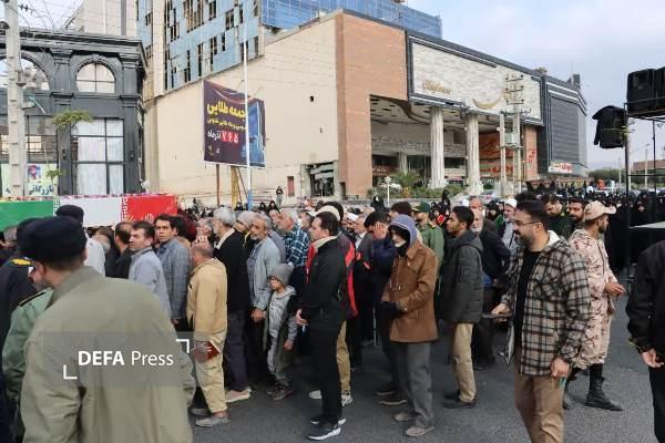 تصاویر| وداع مردم سمنان با شهید گمنام دفاع مقدس