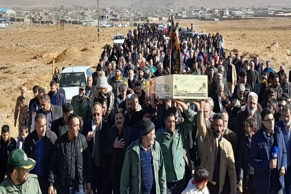 پیکر مطهر یک شهید گمنام در روستای سورک تشییع شد