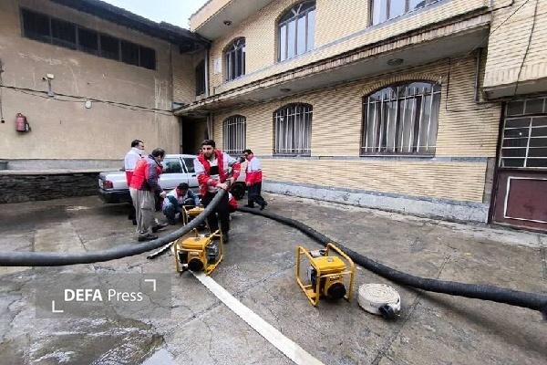 توسط هلال احمر کردستان مانور آمادگی امداد در سیلاب برگزار شد