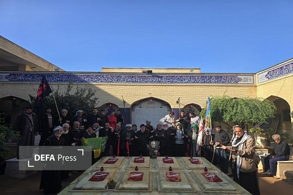 حضور هیئت حضرت علی‌اصغر عراق در یادمان شهدای گمنام موزه دفاع مقدس و مقاومت مازندران 