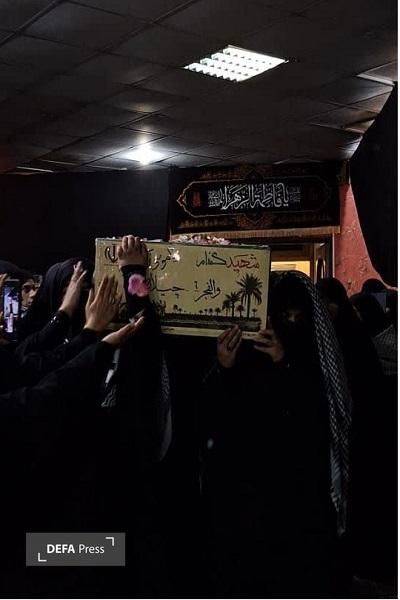 وداع با شهید گمنام عملیات «والفجر ۶» در مجتمع آموزش عالی ریحانه المصطفی (ص) + تصاویر