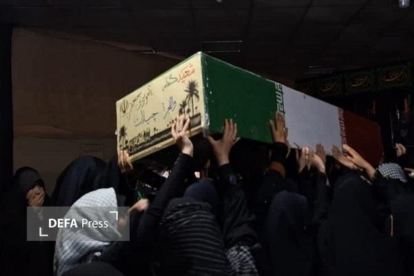 وداع با شهید گمنام عملیات «والفجر ۶» در مجتمع آموزش عالی ریحانه المصطفی (ص) + تصاویر