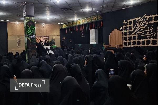 وداع با شهید گمنام عملیات «والفجر ۶» در مجتمع آموزش عالی ریحانه المصطفی (ص) + تصاویر