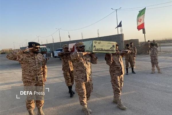 استقبال از پیکر پاک یک شهید گمنام در نوار مرزی جنوب غرب