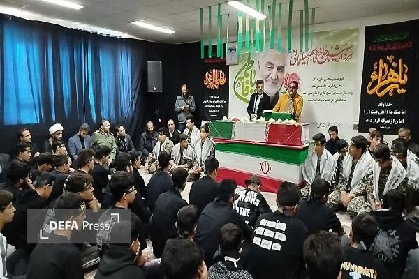 فامنین آکنده از عطر حضور شهید گمنام شد