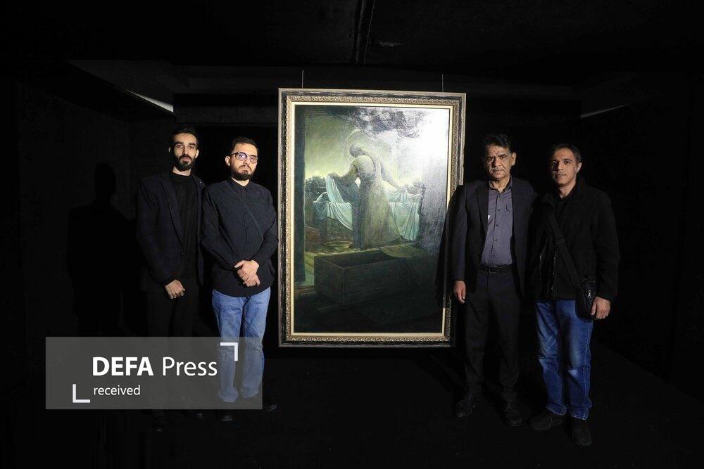 تابلوی «وداع آخر» در شب شهادت دختر نبی(ص) رونمایی شد