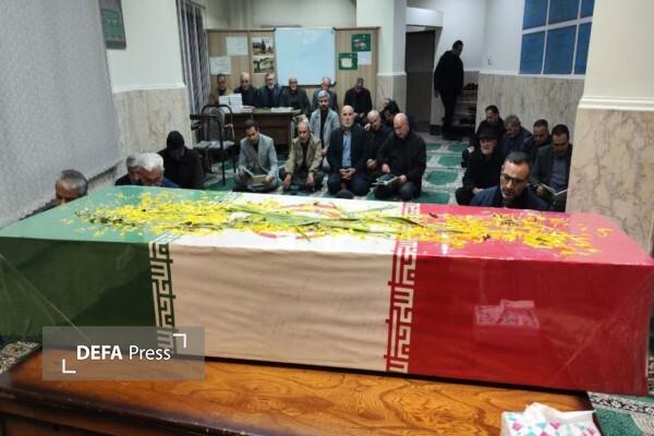 لحظات معنوی بدرقه شهید گمنام در سازمان حج و زیارت قزوین رقم خورد