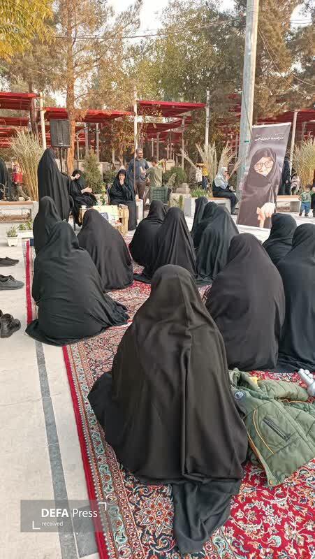 برگزاری مراسم یادبود مرحوم مرضیه حدیدچی در بهشت زهرا (س)