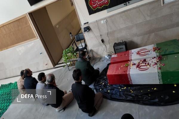 پیکر مطهر هشت شهید گمنام در اداره کل حفظ آثار خراسان شمالی مورد استقبال قرار گرفت