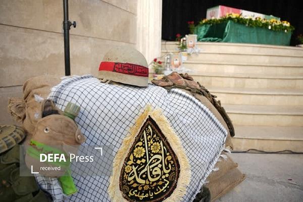 فضای مدرسه دارا خرم آباد معطر به عطر شهید گمنام شد