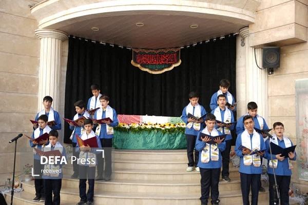 فضای مدرسه دارا خرم آباد معطر به عطر شهید گمنام شد