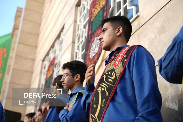 فضای مدرسه دارا خرم آباد معطر به عطر شهید گمنام شد