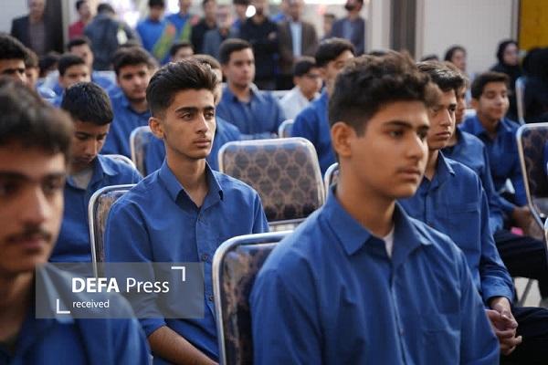 فضای مدرسه دارا خرم آباد معطر به عطر شهید گمنام شد