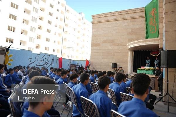 فضای مدرسه دارا خرم آباد معطر به عطر شهید گمنام شد