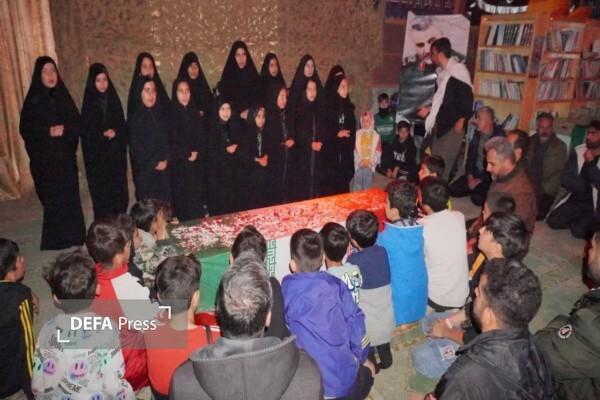 دانش‌آموزان مدرسه کوی سازمانی تیپ ۱۱۶ قزوین میزبان پیکر مطهر شهید گمنام شدند