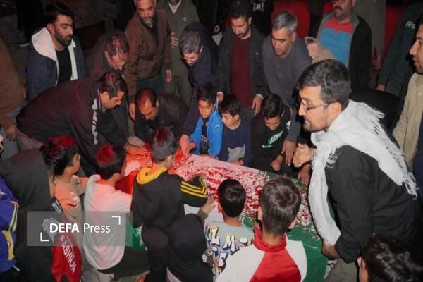 دانش‌آموزان مدرسه کوی سازمانی تیپ ۱۱۶ قزوین میزبان پیکر مطهر شهید گمنام شدند