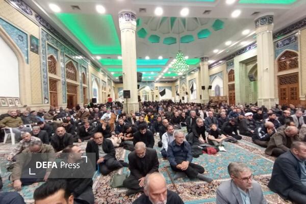 آیین شب وداع شهدای گمنام و شهید صفی‌صمغ‌آبادی در قزوین برگزار شد