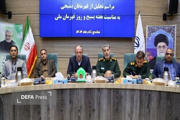 ورزشکاران بسیجی استان کردستان مورد تقدیر قرار گرفتند