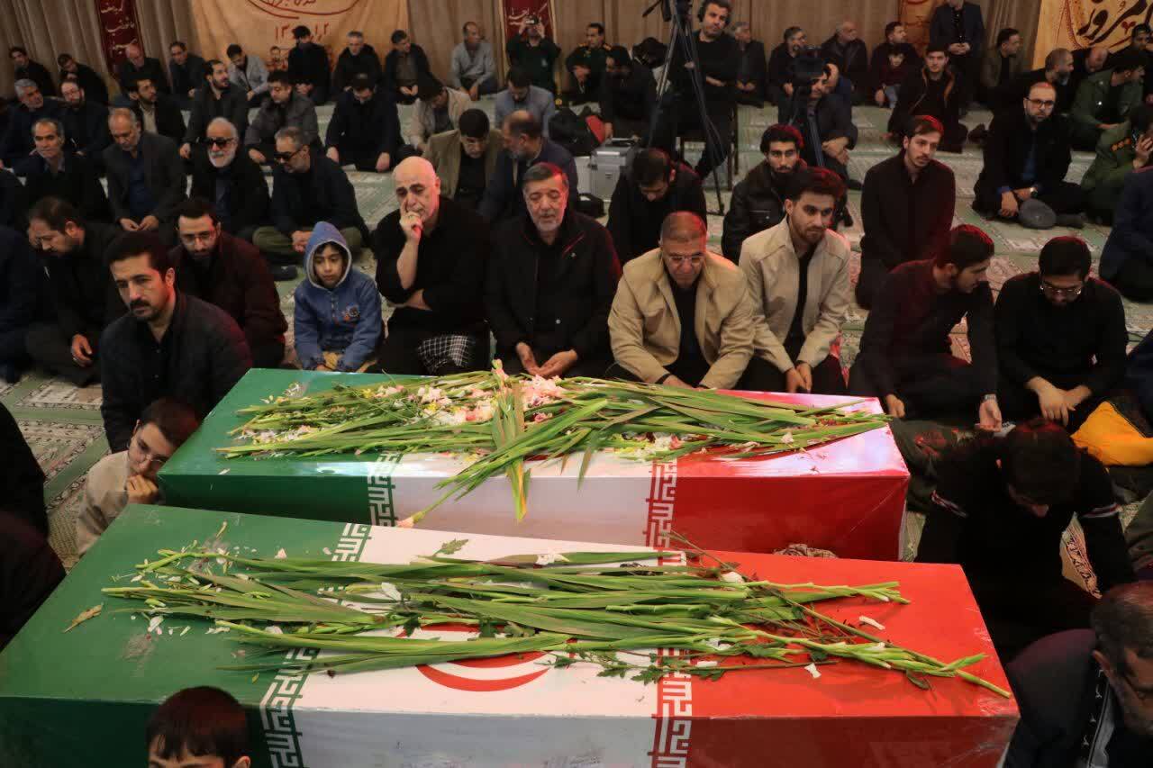 تصاویر/ مراسم وداع با پیکر شهدای والامقام گمنام در مسجد دانشگاه تبریز