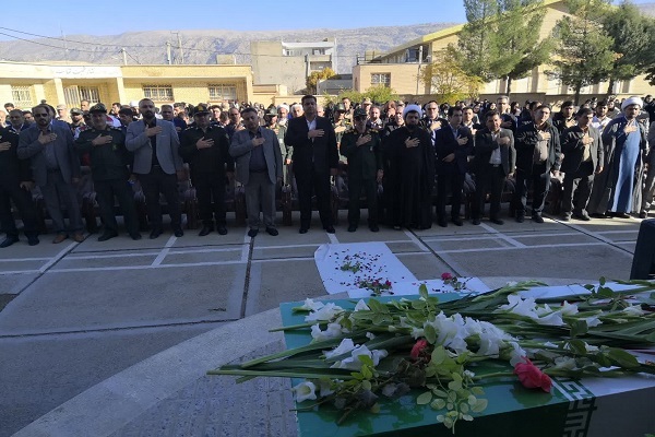 تصاویر/برگزاری مراسم وداع شهید گمنام در شهر سرابله