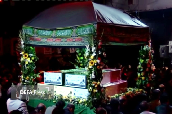 برگزاری مراسم وداع با پیکر‌های مطهر ۱۰ شهید گمنام در استان مازندران