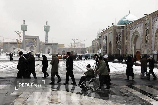 آمادگی کامل حرم مطهر رضوی برای بارش برف و باران آمادگی کامل حرم مطهر رضوی برای بارش برف و باران