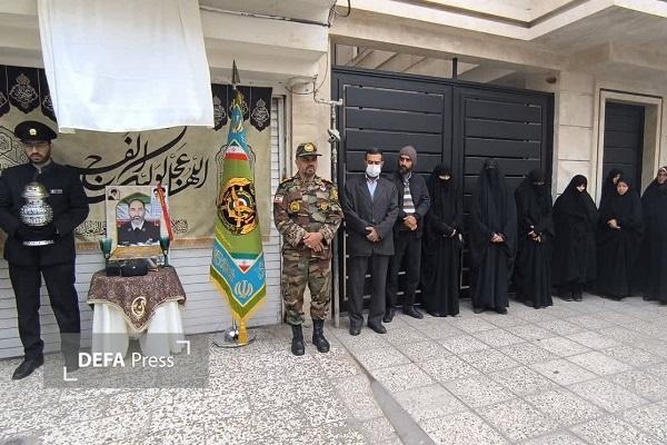 رونمایی از پلاک افتخار شهید «مجتبی عرفانیان» در مشهد+ تصاویر