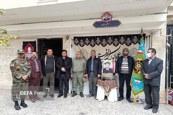 رونمایی از پلاک افتخار شهید «مجتبی عرفانیان» در مشهد+ تصاویر