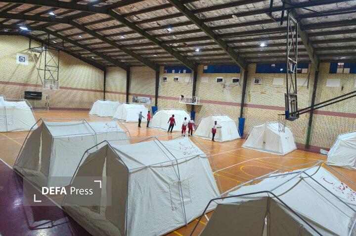 ۶ کمپ اسکان اضطراری هلالاحمر هرمزگان برپا شد ۶ کمپ اسکان اضطراری هلالاحمر هرمزگان برپا شد