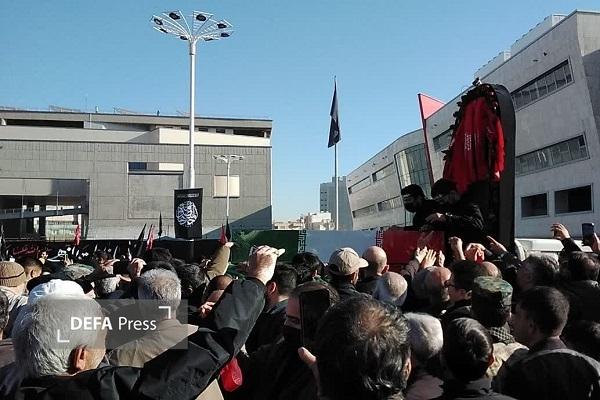 آغاز آیین تشییع پیکر ۱۳ شهید گمنام در مشهد+ فیلم