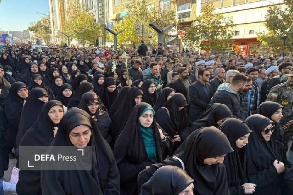 مراسم با شکوه تشییع شهیدان گمنام و تجدید میثاق مردم کردستان با شهدا برگزار شد