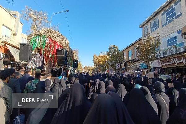 مراسم با شکوه تشییع شهیدان گمنام و تجدید میثاق مردم کردستان با شهدا برگزار شد