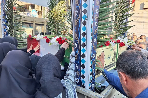 فیلم/ تشییع شهدای گمنام در خوزستان