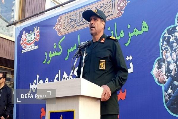 فرمانده سپاه بیت‌المقدس: مردم کردستان مصمم پای انقلاب اسلامی ایستاده‌اند